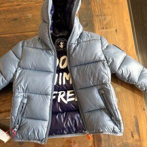 Kids Save The Duck Down Hooded Puffer & Lands End Snow Bib